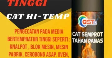 GST52 Cat Semprot Tahan Panas Hi Temp Pilok Cat Tahan Panas Knalpot